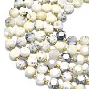 Natural White African Opal Beads Strands G-C116-A131-01-3