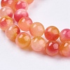 Two Tone Natural White Jade Bead Strands X-G-R165-8mm-06-3