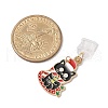 Christmas Theme Alloy Enamel Charm Mobile Straps HJEW-JM03452-3