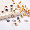 Yilisi 16Pcs 4 Colors Brass Micro Pave Clear Cubic Zirconia Charms FIND-YS0001-03-4
