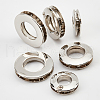 WADORN 18Pcs 3 Style Alloy Grommet Eyelet Findings FIND-WR0006-18P-5