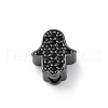 Brass Cubic Zirconia Beads KK-S510-43B-1