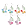 Acrylic Dangle Earrings EJEW-TA00600-2