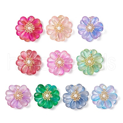 Transparent Glass Pendants PALLOY-MZ00723-1