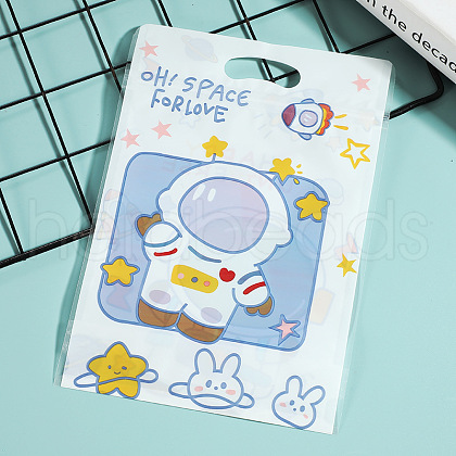 50Pcs Transparent Plastic Printed Cookies Zip Lock Bags PW-WG09E1A-03-1