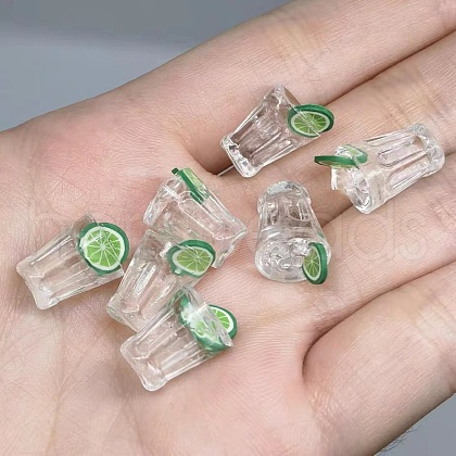 Resin Miniature Beer Cup Ornaments BOTT-PW0001-181B-1
