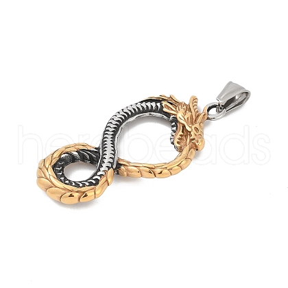 316 Surgical Stainless Steel Big Pendants STAS-D304-02AS+G-1