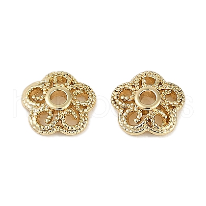 Brass Bead Caps KK-I719-09G-1