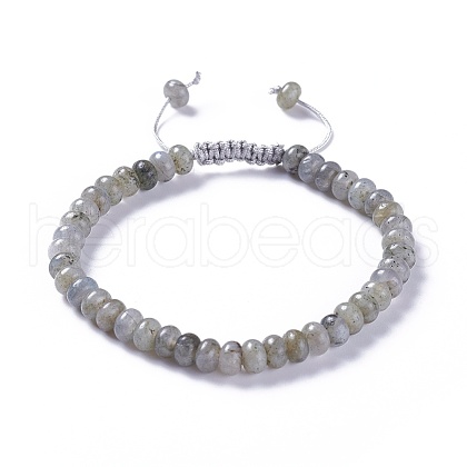 Adjustable Nylon Cord Braided Bead Bracelets BJEW-F369-B02-1