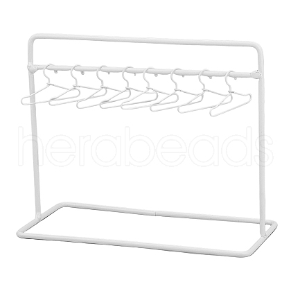 SUPERFINDINGS Iron Doll Clothes Rack & Hangers DJEW-FH0001-17B-1