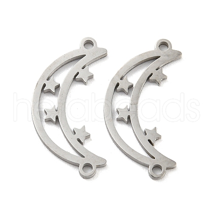 Tarnish Resistant 304 Stainless Steel Connector Charms STAS-P344-09P-1