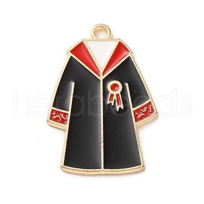 Graduation Season Theme Alloy Enamel Pendants ENAM-R147-09D-G-1