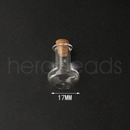 Mini High Borosilicate Glass Bottle Bead Containers BOTT-PW0001-261N-1