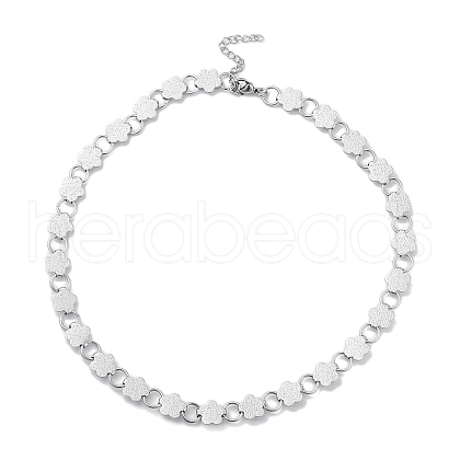 Non-Tarnish 304 Stainless Steel Link Chain Necklaces  NJEW-Q340-02A-P-1