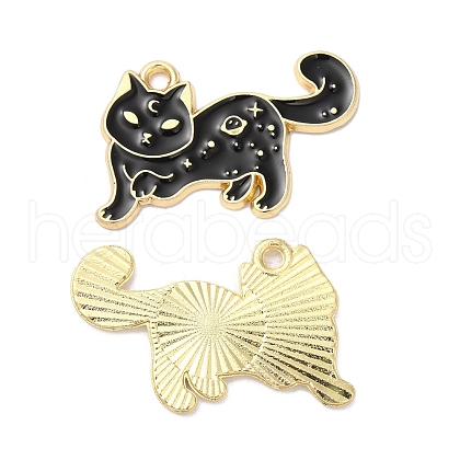 Alloy Enamel Pendants ENAM-D046-18G-1