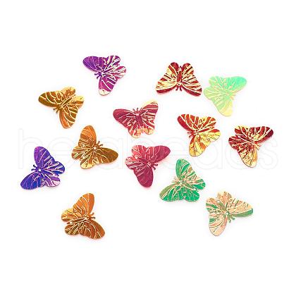 Ornament Accessories Disc Plastic Paillette Links PVC-R010-M-1