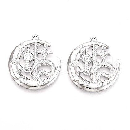 304 Stainless Steel Pendants STAS-T065-11P-1