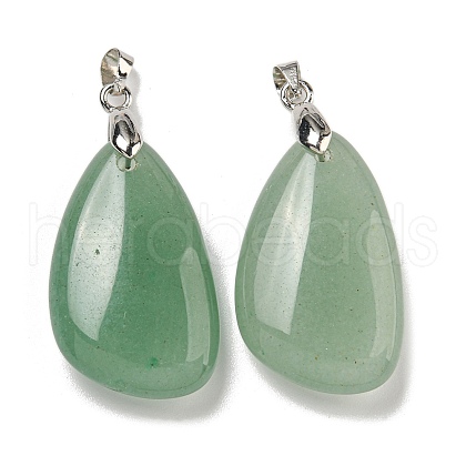 Natural Green Aventurine Pendants G-G147-02P-07-1