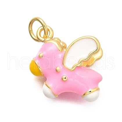 Brass Enamel Pendants KK-C087-09G-02-1
