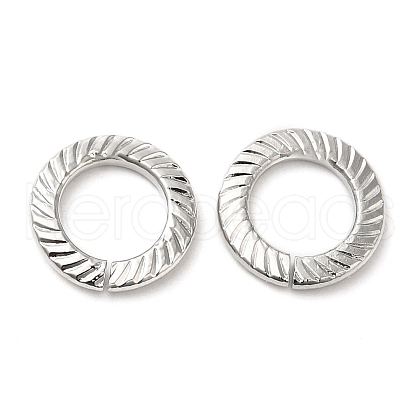 Rack Plating Brass Linking Rings KK-Z033-02P-1