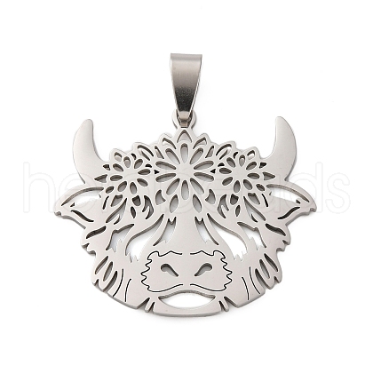 201 Stainless Steel Pendants STAS-V014-07P-1