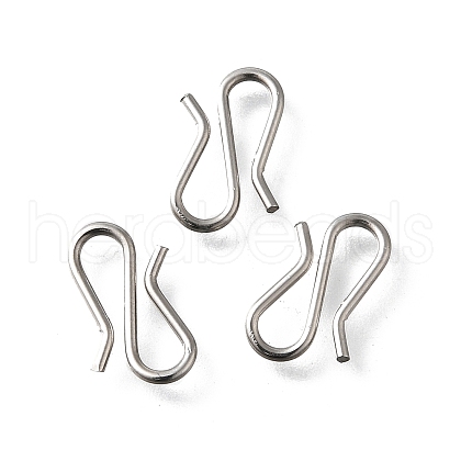 304 Stainless Steel S-Hook Clasps STAS-U051-05P-1