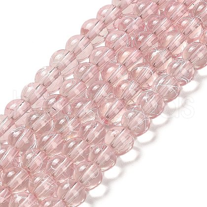 Drawbench Transparent Glass Beads Strands GLAD-Q012-6mm-02-1