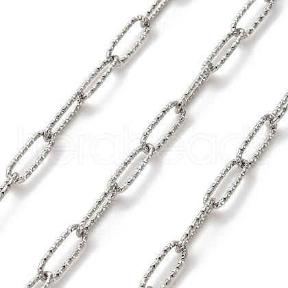 304 Stainless Steel Paperclip Chains CHS-A016-09P-A-1