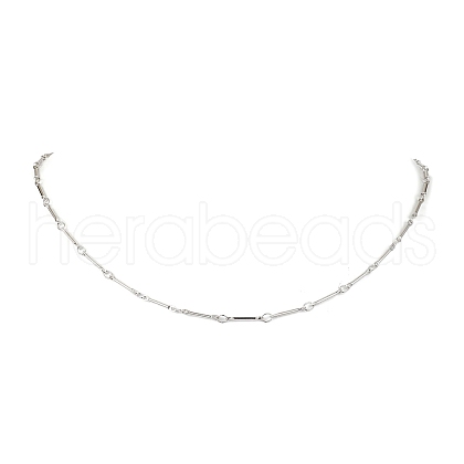 Brass Bar Link Chain Necklaces NJEW-JN04748-02-1