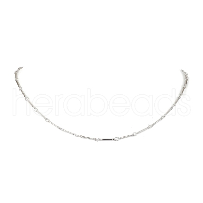 Brass Bar Link Chain Necklaces NJEW-JN04748-02-1