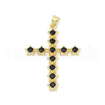 Brass Micro Pave Cubic Zirconia Pendants KK-D317-110G-1