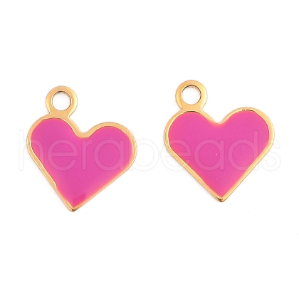 304 Stainless Steel Enamel Charms STAS-L022-483G-01-1
