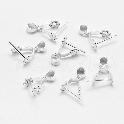 925 Sterling Silver Pendant Bails STER-E050-09S-1