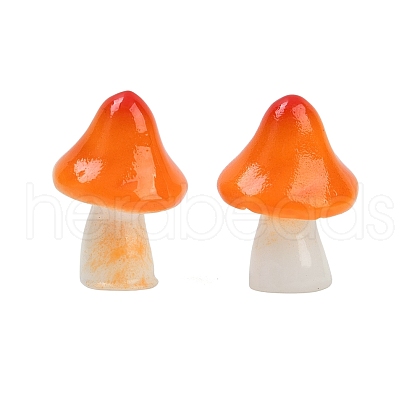Mushroom Series Resin Display Decorations DJEW-S002-01A-1