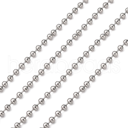 304 Stainless Steel Ball Chains CHS-A002B-2.4mm-1