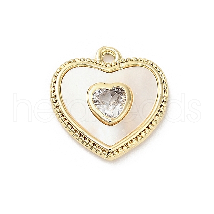 Natural White Shell Charms KK-P301-01A-G-1