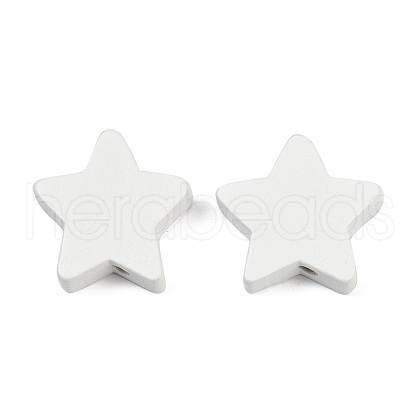 Spray Painted Wood Beads WOOD-F017-01A-1