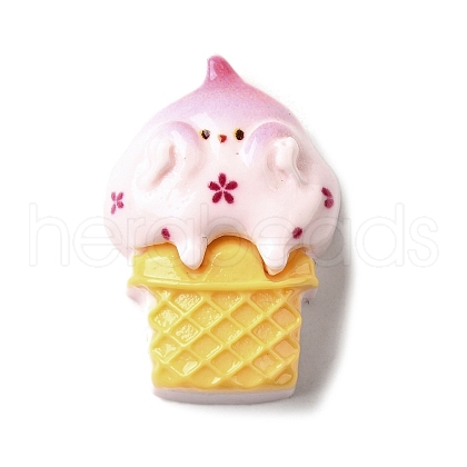 Cute Opaque Resin Cabochons RESI-L046-A01-1