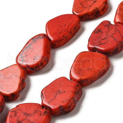 Synthetic Turquoise Dyed Beads Strands G-E594-25E-1