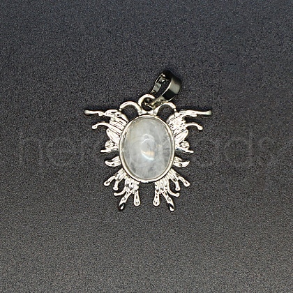 Natural Quartz Crystal Pendants PW-WG43010-16-1