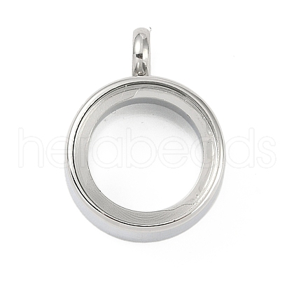 304 Stainless Stee Locket Pendants STAS-S132-16P-01-1