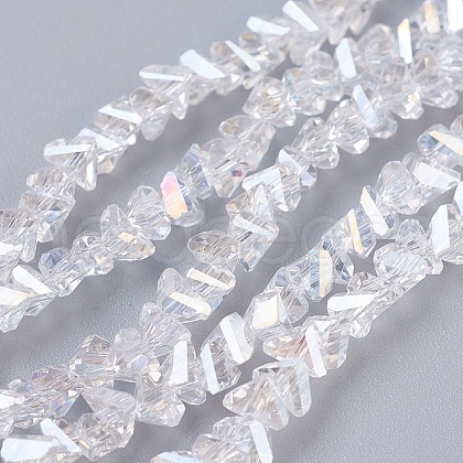 Electroplate Glass Beads Strands X-EGLA-J146-4mm-AB01-1