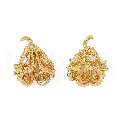 Brass Micro Pave Cubic Zirconia Peg Bails KK-V015-31G-01-1