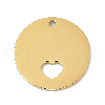 304 Stainless Steel Pendants STAS-D365-06G-1