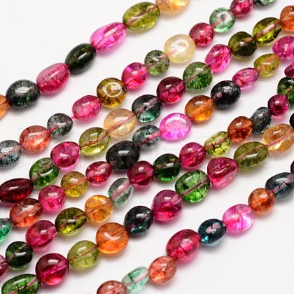 Natural Crackle Quartz Bead Strands X-G-L459-16-1