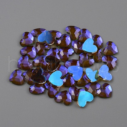 Transparent K9 Glass Cabochons GLAA-TAC0012-15E-1