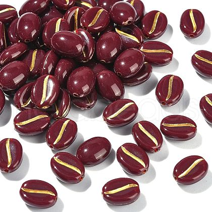 Acrylic Coffee Beads DIY-CJC0006-11-1