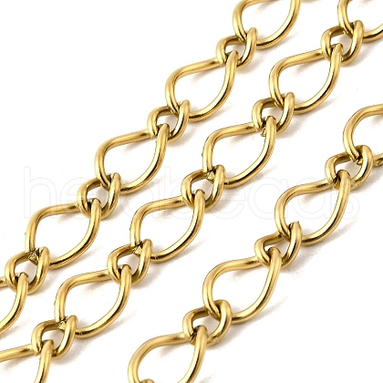 304 Stainless Steel Twist Link Chains CHS-C018-06G-1