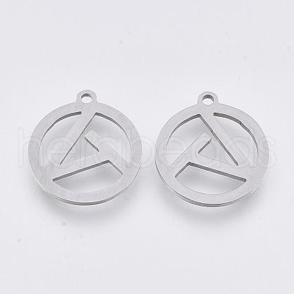 Tarnish Resistant 201 Stainless Steel Pendants STAS-T044-95P-1