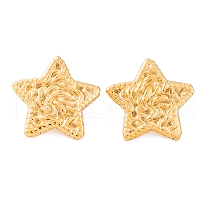 Ion Plating(IP) 304 Stainless Steel Stud Earrings for Women EJEW-L272-028G-01-1